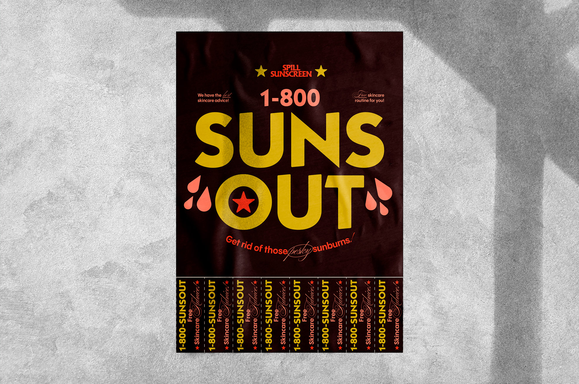 Second iterations of Spill Sunscreen Packaging
